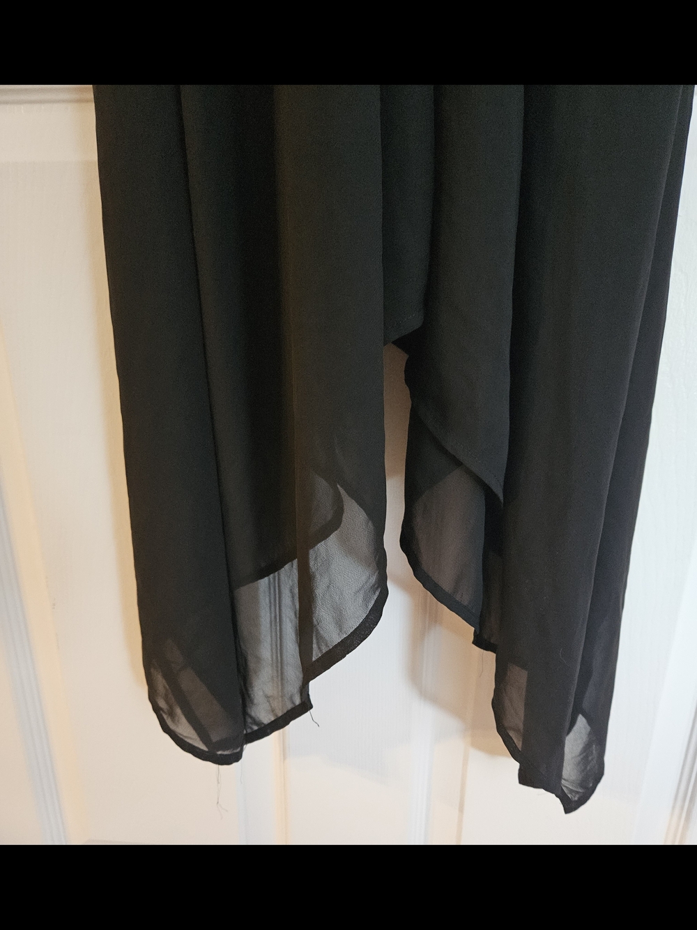 NWT Elefant Black Asymmetrical Slip Dress Seductions By Sirens. Size US S. - Picture 3 of 10